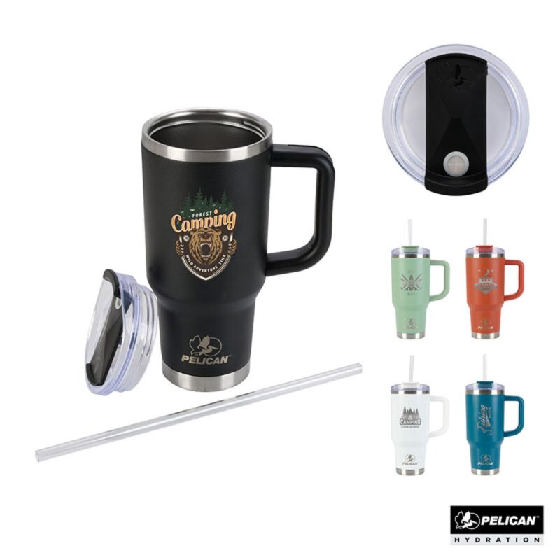 Pelican-Porter-30-oz-Recycled-Double-Wall-Stainless-Steel-Travel-Tumbler-PL1015 Pelican Porter 30 oz. Recycled Double Wall Stainless Steel Travel Tumbler