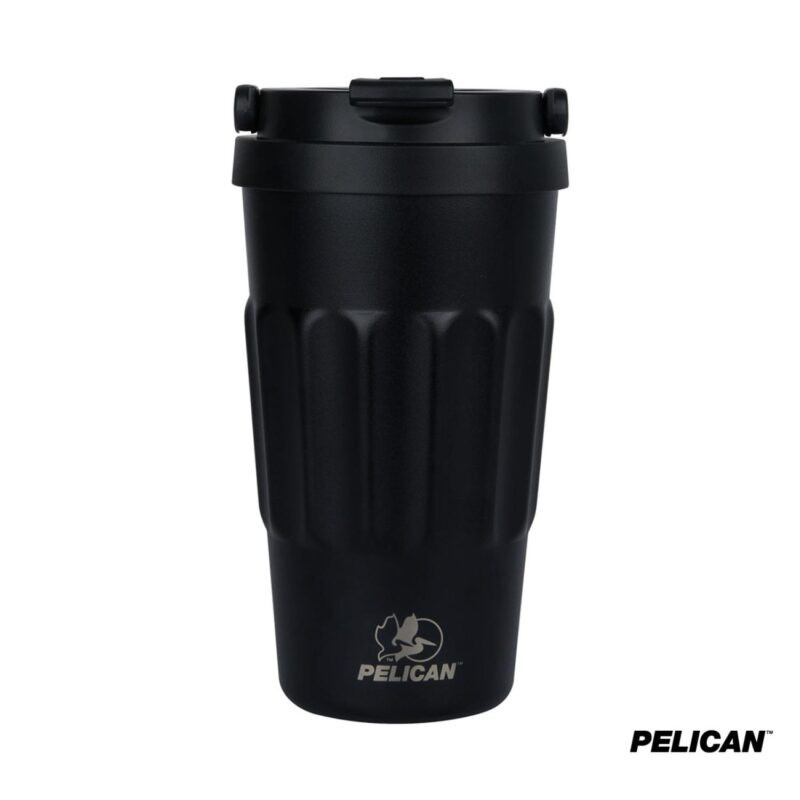 Pelican Dayventure 17 oz. Recycled Double Wall Stainless Steel Handle Lid Travel Tumbler - 1