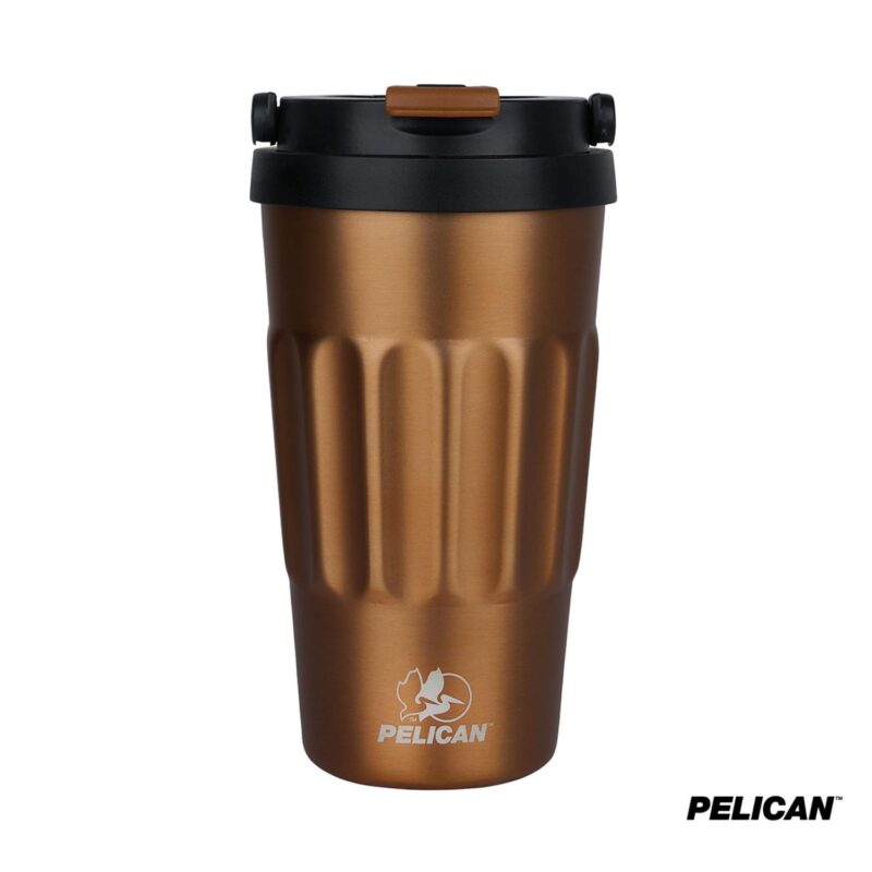 Pelican Dayventure 17 oz. Recycled Double Wall Stainless Steel Handle Lid Travel Tumbler - 5