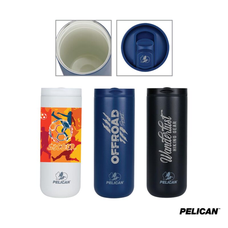 Pelican-Dayventure-20-oz-Recycled-Double-Wall-Stainless-Steel-Travel-Tumbler-PL1017 Pelican Dayventure 20 oz. Recycled Double Wall Stainless Steel Travel Tumbler