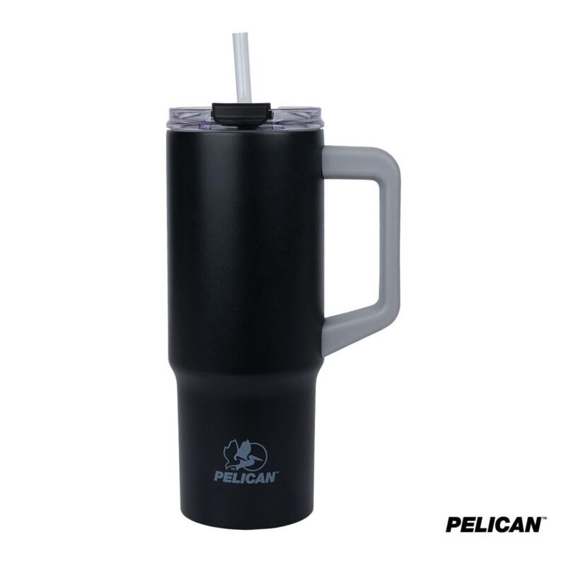 Pelican Dayventure 24 oz. Recycled Double Wall Stainless Steel Double Lid Travel Tumbler - 1
