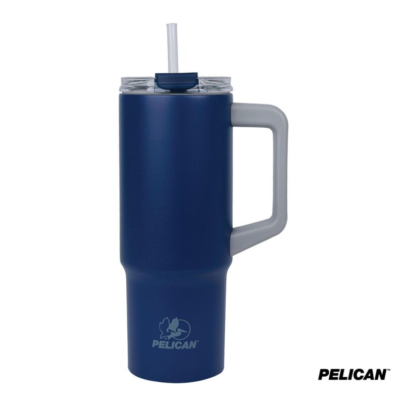 Pelican Dayventure 24 oz. Recycled Double Wall Stainless Steel Double Lid Travel Tumbler - 2