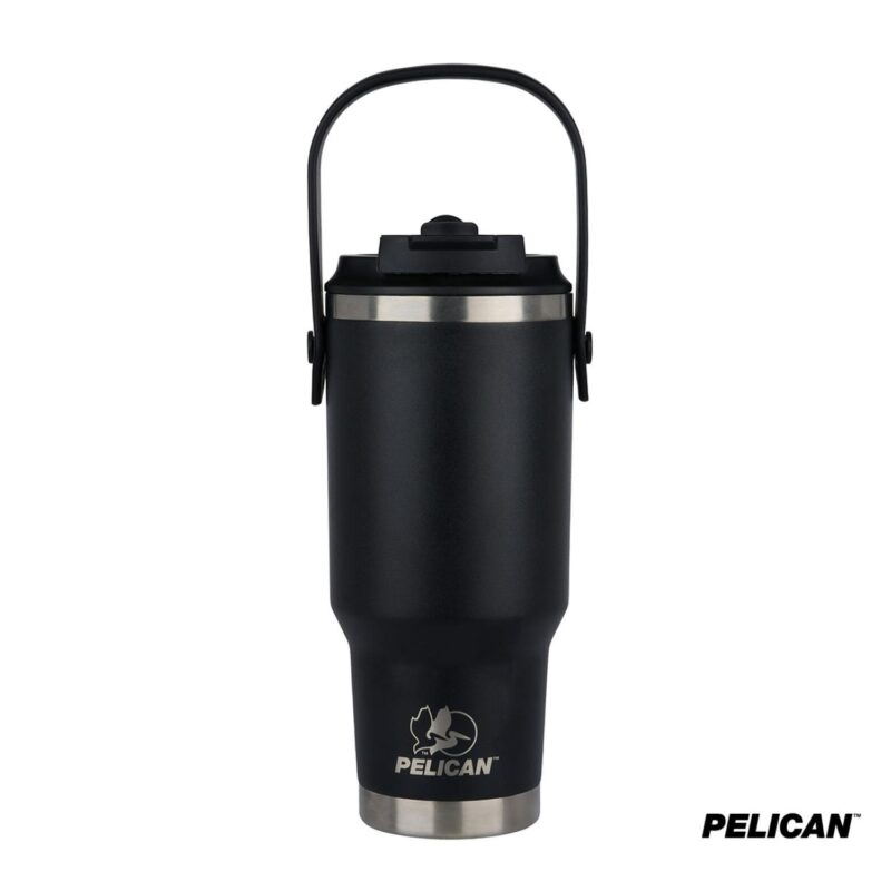 Pelican Porter Dual Swing 30 oz. Recycled Double Wall Stainless Steel Tumbler - 1