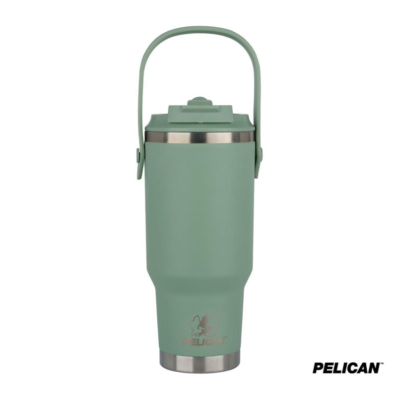 Pelican Porter Dual Swing 30 oz. Recycled Double Wall Stainless Steel Tumbler - 2